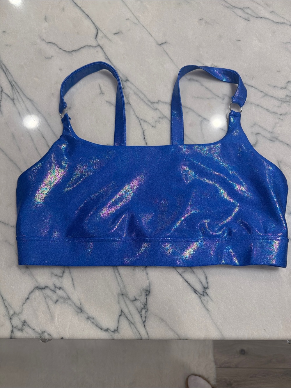 Heroine Sport Shimmer Royal Blue Sports Bra